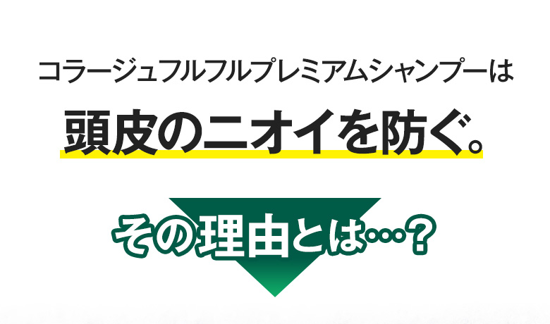 コラージュフルフルプレミアムシャンプーは頭皮のニオイを防ぐ。その理由とは…？