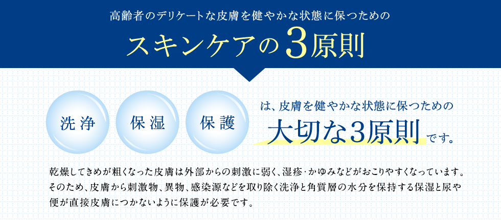 在宅介護が必要な状態でおこりやすい肌トラブル