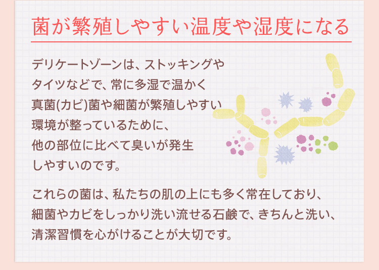 菌が繁殖しやすい温度や湿度になる