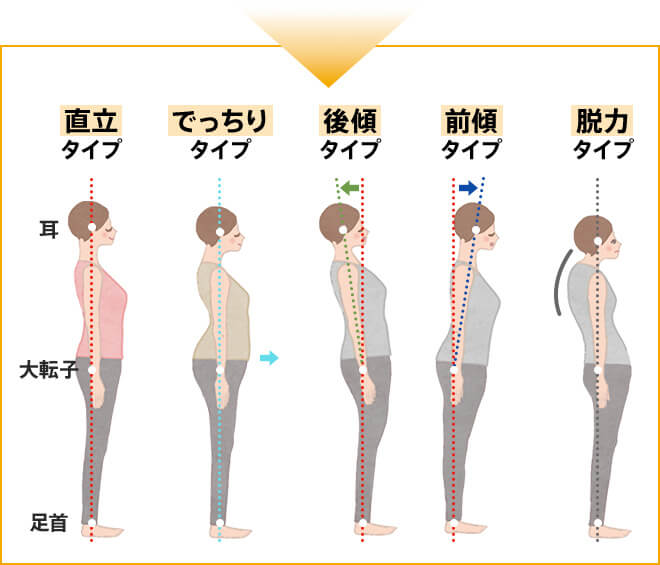 代表的な姿勢の5タイプ